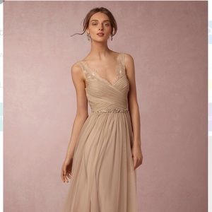 Bhldn Fleur Dress - Sandstone